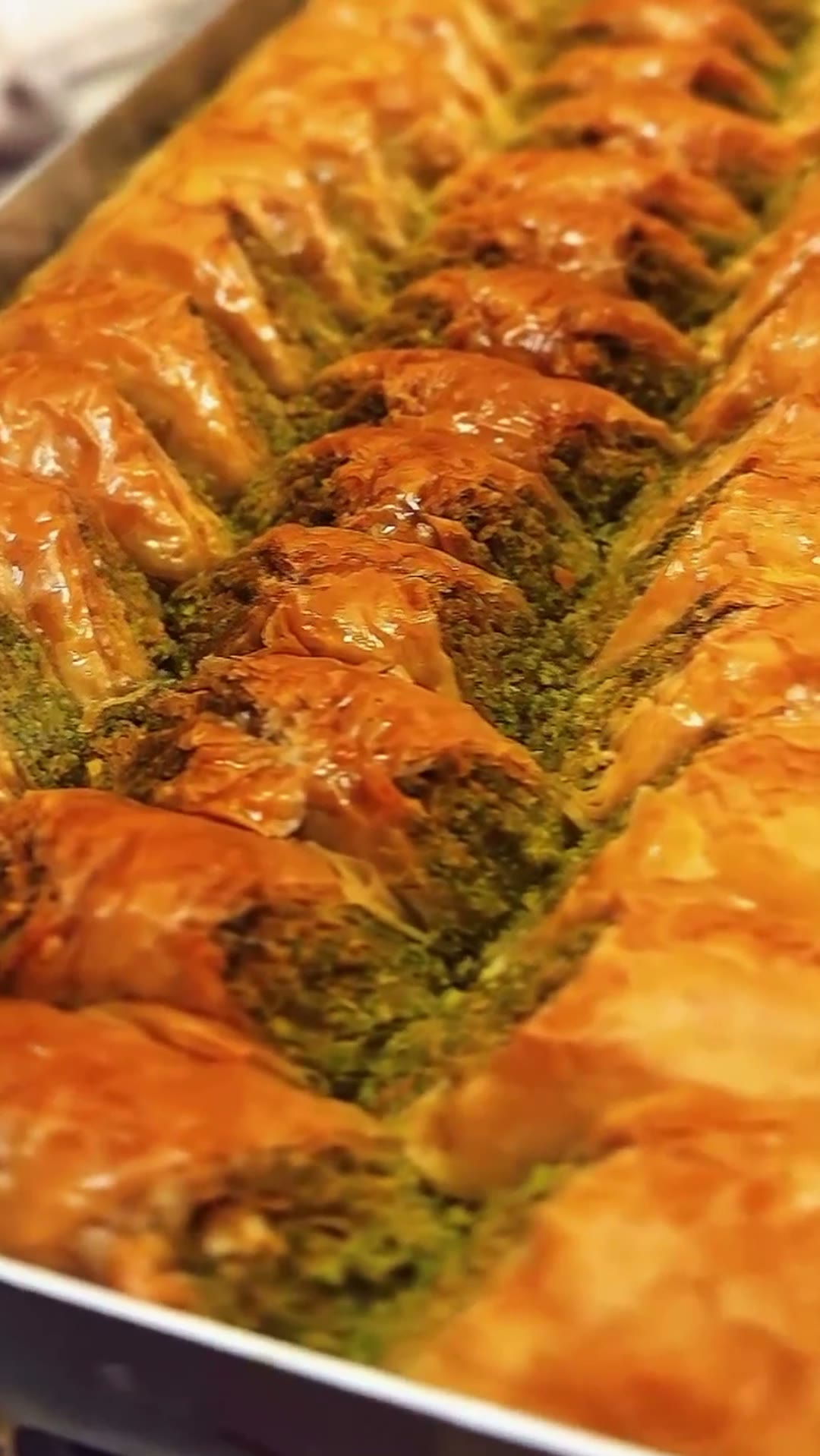 Video preview of our daily fresh baklava at King Kebab & Pizza